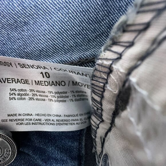 Code Bleu Chelsea Classic Straight Leg Jeans Women's Size 10 Medium Wash Blue - Picture 10 of 16